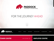 Tablet Screenshot of paddocktransport.com